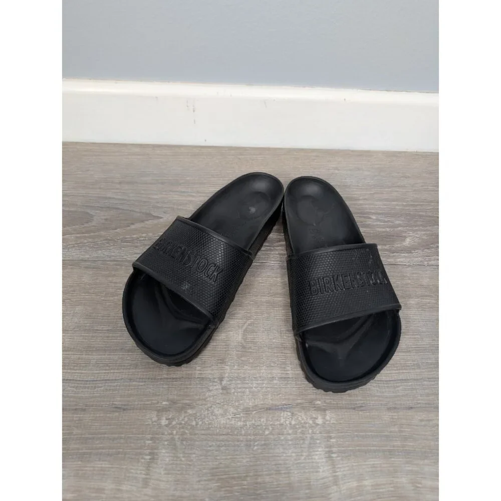 Birkenstock Barbados Essentials EVA Black Slide Sandals Unisex Women 7/Men 5